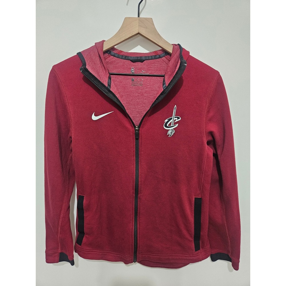Nike Cleveland Cavaliers NBA Dri-FIT Full Zip Hoodie Wine Red Women's Large